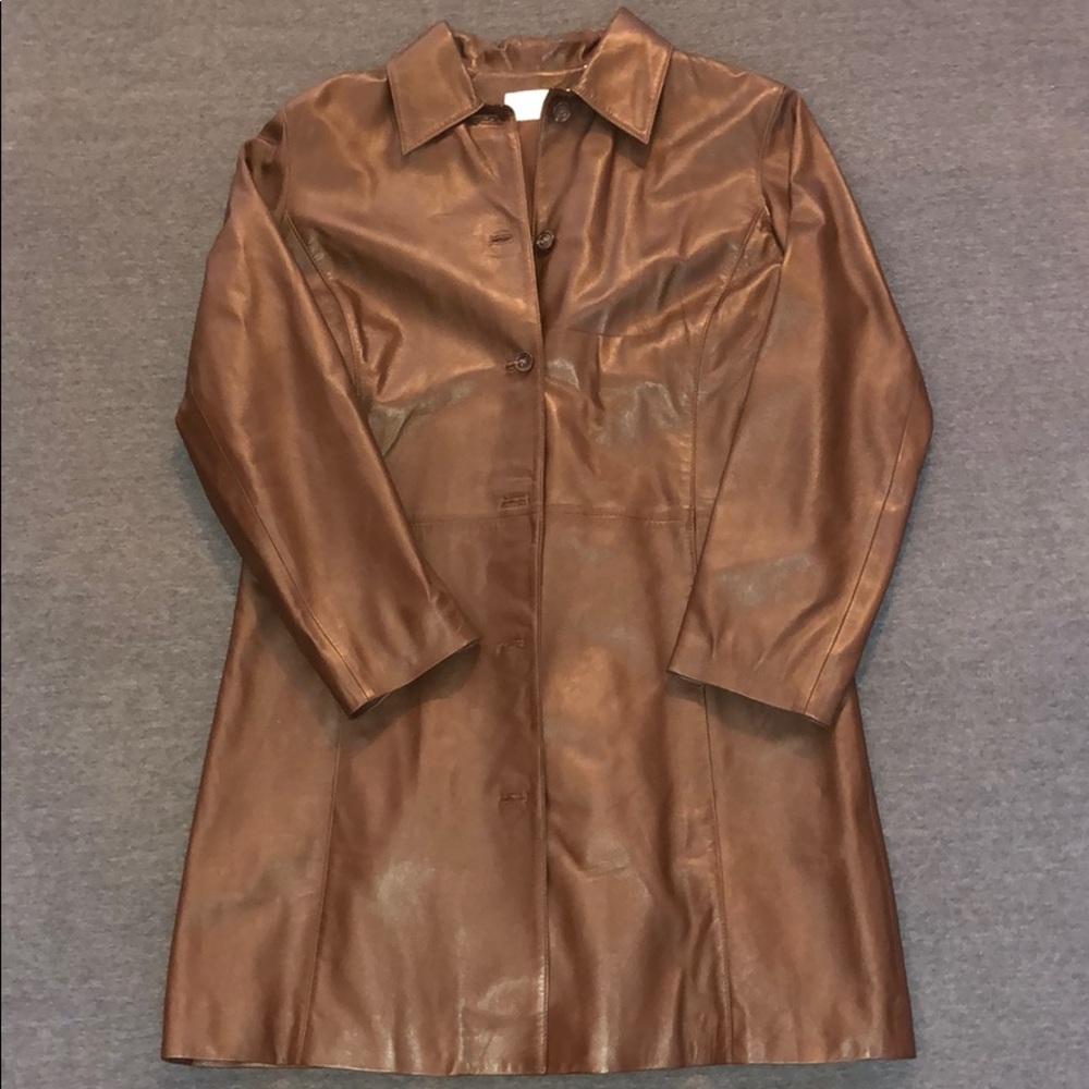 Leather coat